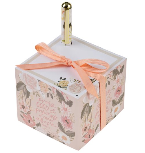 Every Good and Perfect Gift Note Block with Pen Set - James 1:17