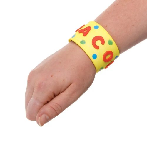 White Foam Snap-On Bracelets