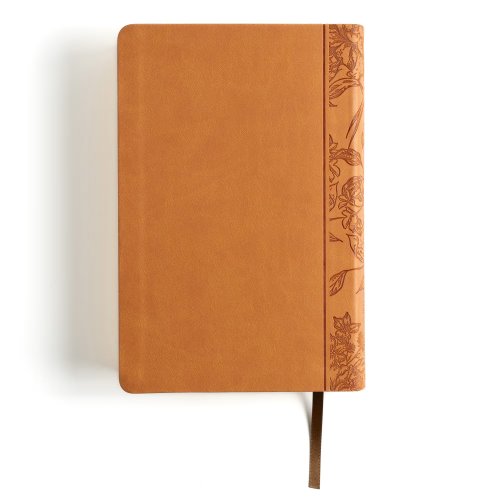 CSB Large Print Personal Size Reference Bible, Optimal Type, Digital Study Edition, Brown Floral LeatherTouch