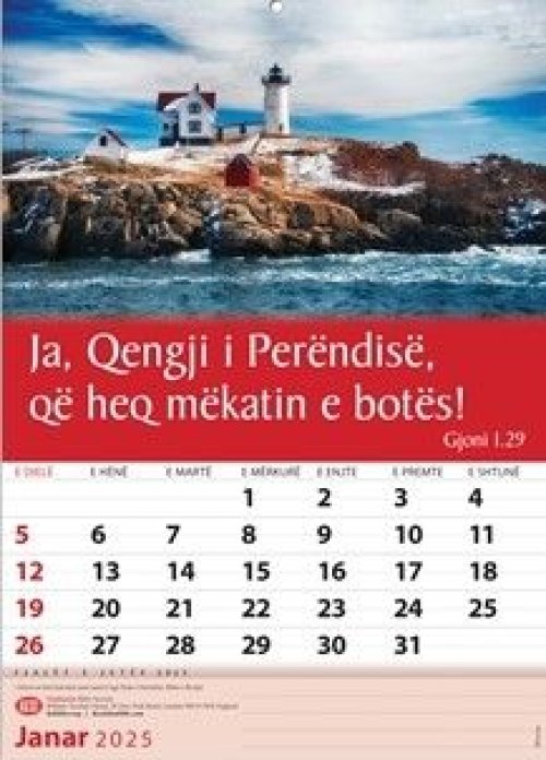 Albanian Words of Life Calendar 2025