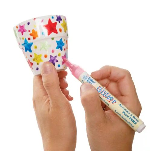 Glitter Porcelain & Deco Paint Pens (Set A Pack of 6)