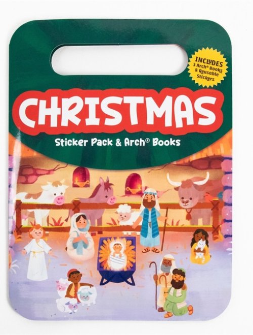 Christmas Sticker Book With Arch Books Bundle