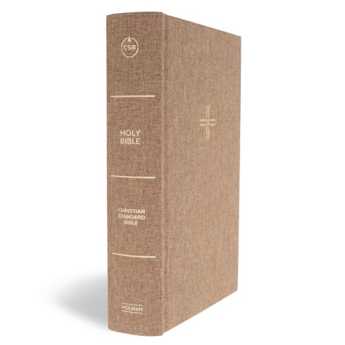 CSB Single-Column Personal Size Reference Bible, Brown Cloth Over Board