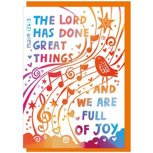 The Lord has done Great Things Encouragement Card