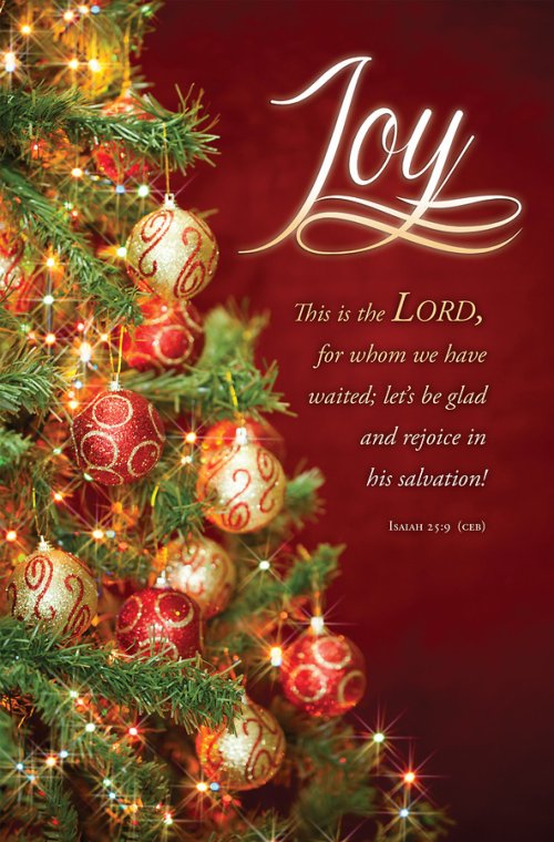 Joy Isaiah 25:9 Advent Bulletin (pack of 100)