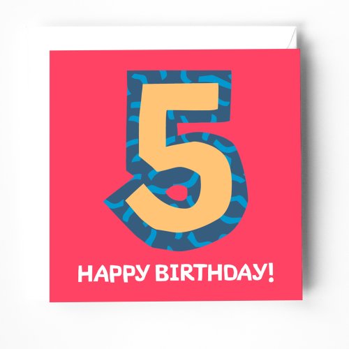 5th birthday card with bible verse