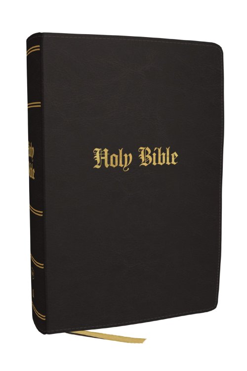 KJV Compact Large Print Bible, Black Leathersoft, Red Letter, Comfort Print