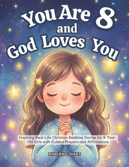 You Are 8 and God Loves You: Inspiring Real-Life Christian Bedtime Stories for 8-Year-Old Girls with Guided Prayers, and Affirmations-For Sweet Moment