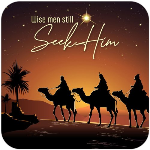 Seek Him Christmas Coaster