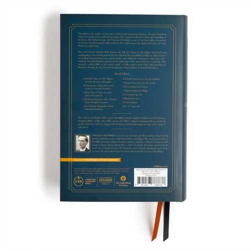 CSB Oswald Chambers Bible, Cloth Over Board