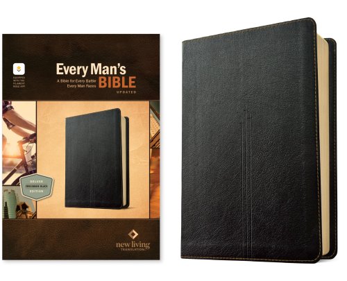 NLT Every Man’s Bible, Filament Enabled (LeatherLike, Crossmark Black, Red Letter)