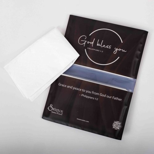 Tissues - God Bless You Dark Grey (Pack of 12)