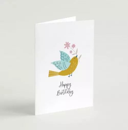 Happy Birthday (Birds of Joy) - Greeting Card