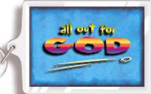 Menorah Keyring - All out for God