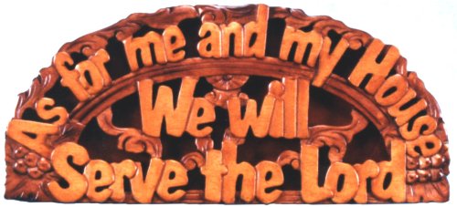 Plaque - Wood - As For Me And My House 5.5in x 12in