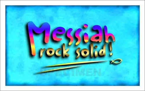 Text Card - Messiah - Rock Solid Pack of 20 Same Design