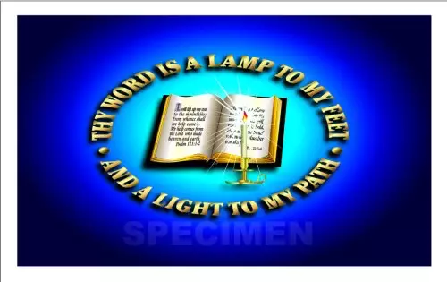Text Card - Thy Word is a lamp Pack of 20 Same Design