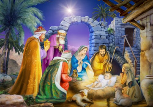 Advent Calendar - Joyous Night - Medium - 8.25 in x 11.75 - Supplied in units of 6