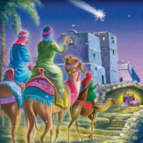 Advent Calendar - We Three Kings - 9 in x 9 in - Supplied in units of 6