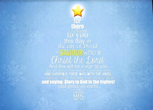 Saviour Christmas Tree Cards (Pack of 15)