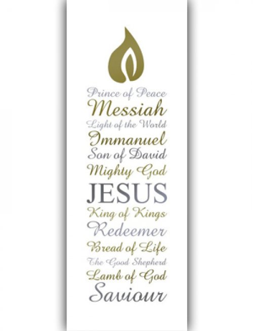 Candle Names of Jesus (Pack of 10) Charity Christmas Cards