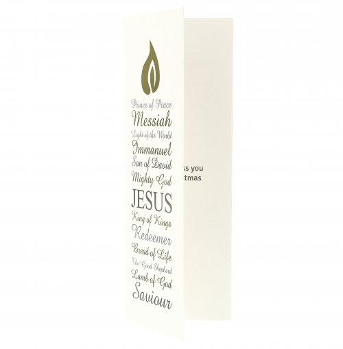 Candle Names of Jesus (Pack of 10) Charity Christmas Cards