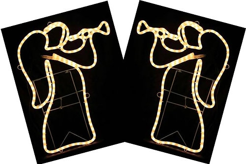Pair of Large Angels (Opaque)