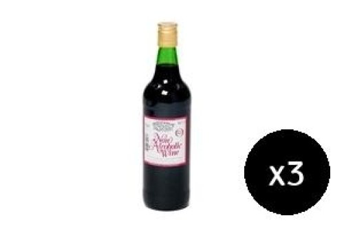 Pack of 3 Frank Wright Mundy Brand No.5 Non-Alcoholic Communion Wine