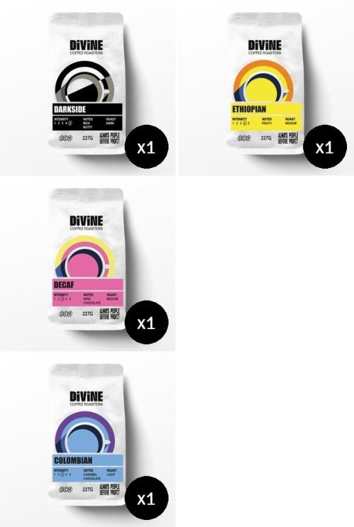 Divine Coffee Bundle (Mixed Variety) Ground