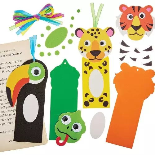 Rainforest Animal Bookmark Kits - Pack of 8