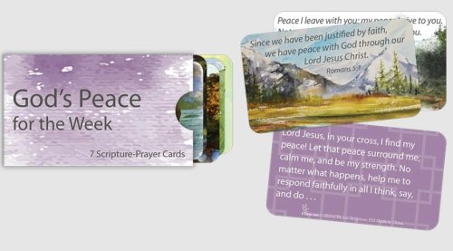 God's Peace for the Week Scripture Prayer Cards in Sleeve
