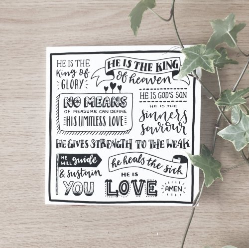 He is the King of Glory - Single Card