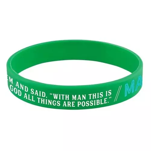 With God All Things are Possible Silicone Bracelet