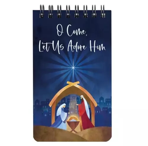 Let Us Adore Him Spiral Notepad