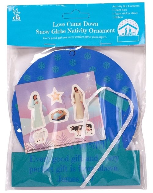 Love Came Down Snow Globe Nativity Ornament Kit