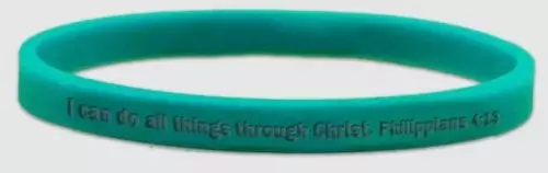 I Can Do All Things Encouragement Silicone Bracelet