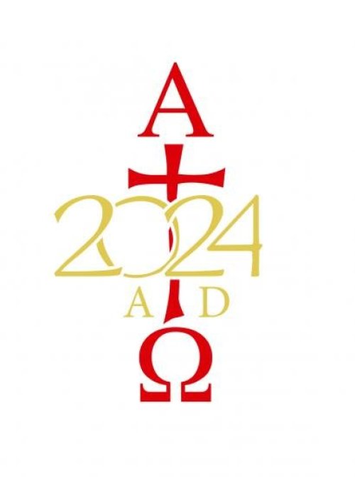 Alpha & Omega with Gold Date - Single