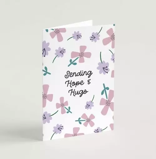 Sending Hope and Hugs (Petals) - Greeting Card