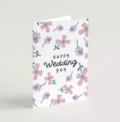 Happy Wedding Day (Petals) - Greeting Card