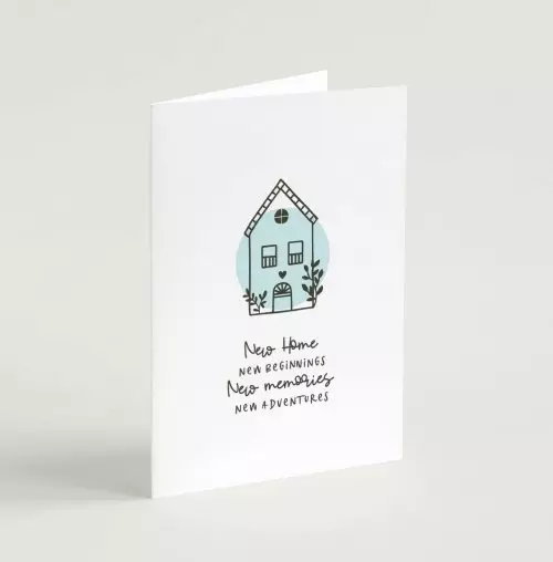 New Home, New Beginnings (Scandi Home) - Greeting Card