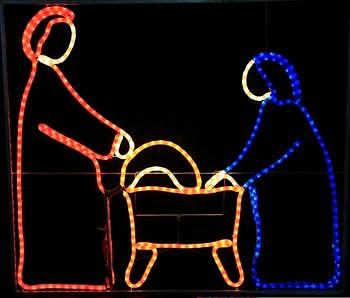 Multi-Colour Nativity Panel