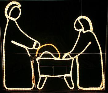 White Nativity Panel