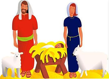 Outdoor Traditional Nativity Set