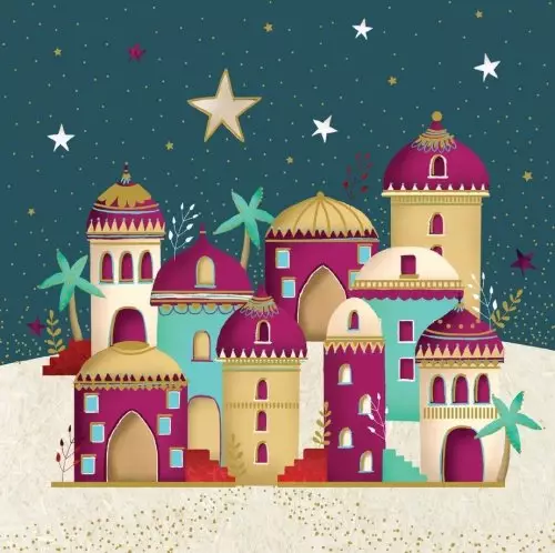 Bethlehem Town (Pack of 10) Charity Christmas Cards