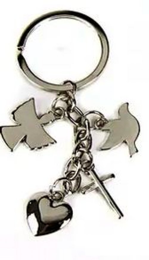 Faith Symbols Keyring