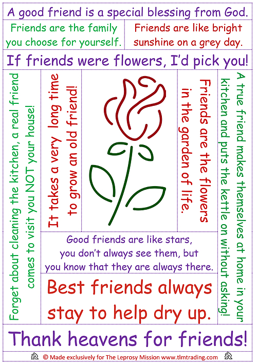 A Good Friend Tea Towel