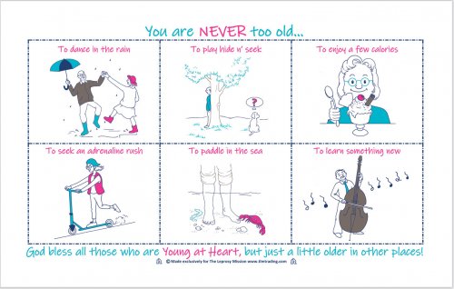 Young at Heart Tea Towel
