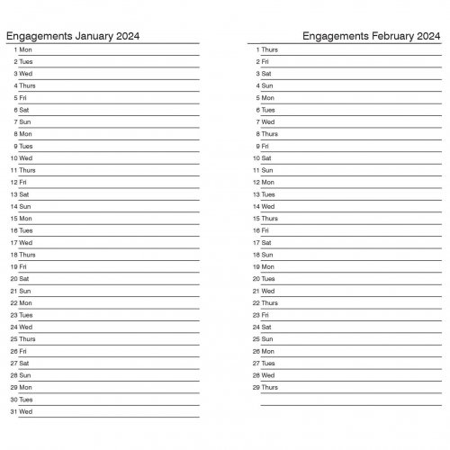 2023 Red Sunday Start Diary