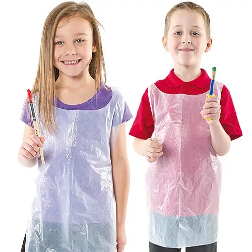 Disposable Plastic Aprons (Pack of 50)