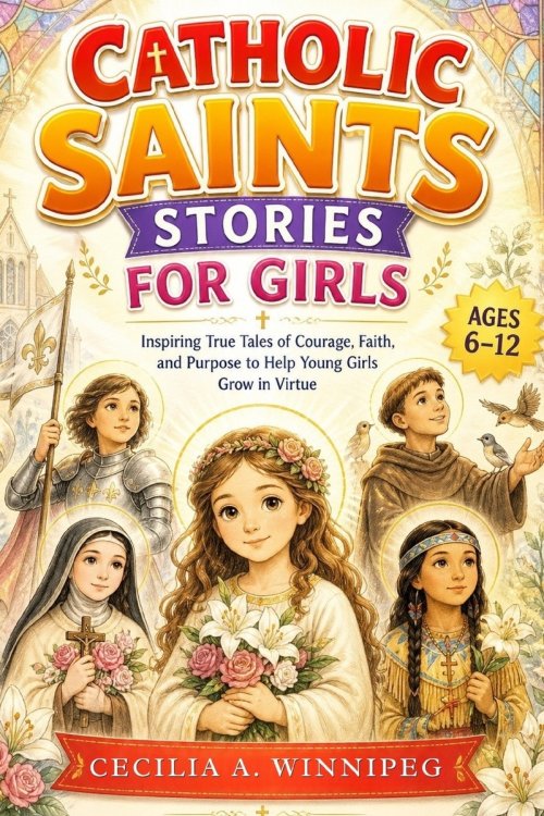 Catholic Saints Stories for Girls: Inspiring True Tales of Courage, Faith, and Purpose to Help Young Girls Grow in Virtue